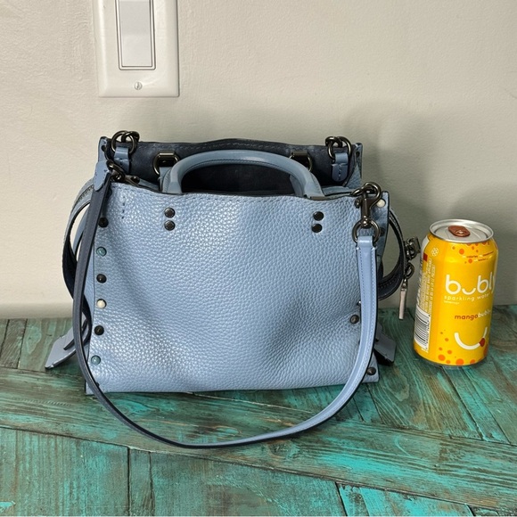 Coach Slate Blue Rogue 25 Riveted Mini Handbag 53405 Missing Hangtag - Picture 11 of 16